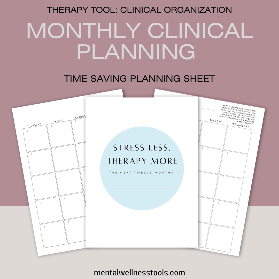 Monthly Clinical Planning