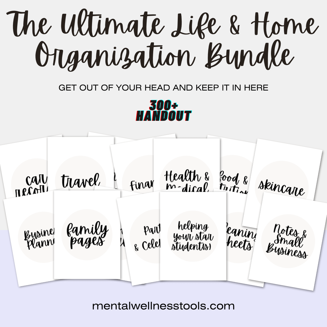 THE ULTIMATE LIFE & HOME ORGANIZATION BUNDLE